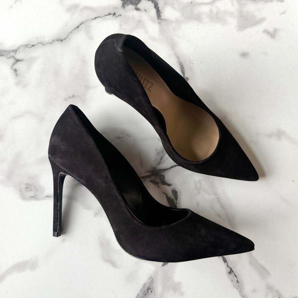SCHUTZ Lou Black High Stiletto Pumps Size 8.5